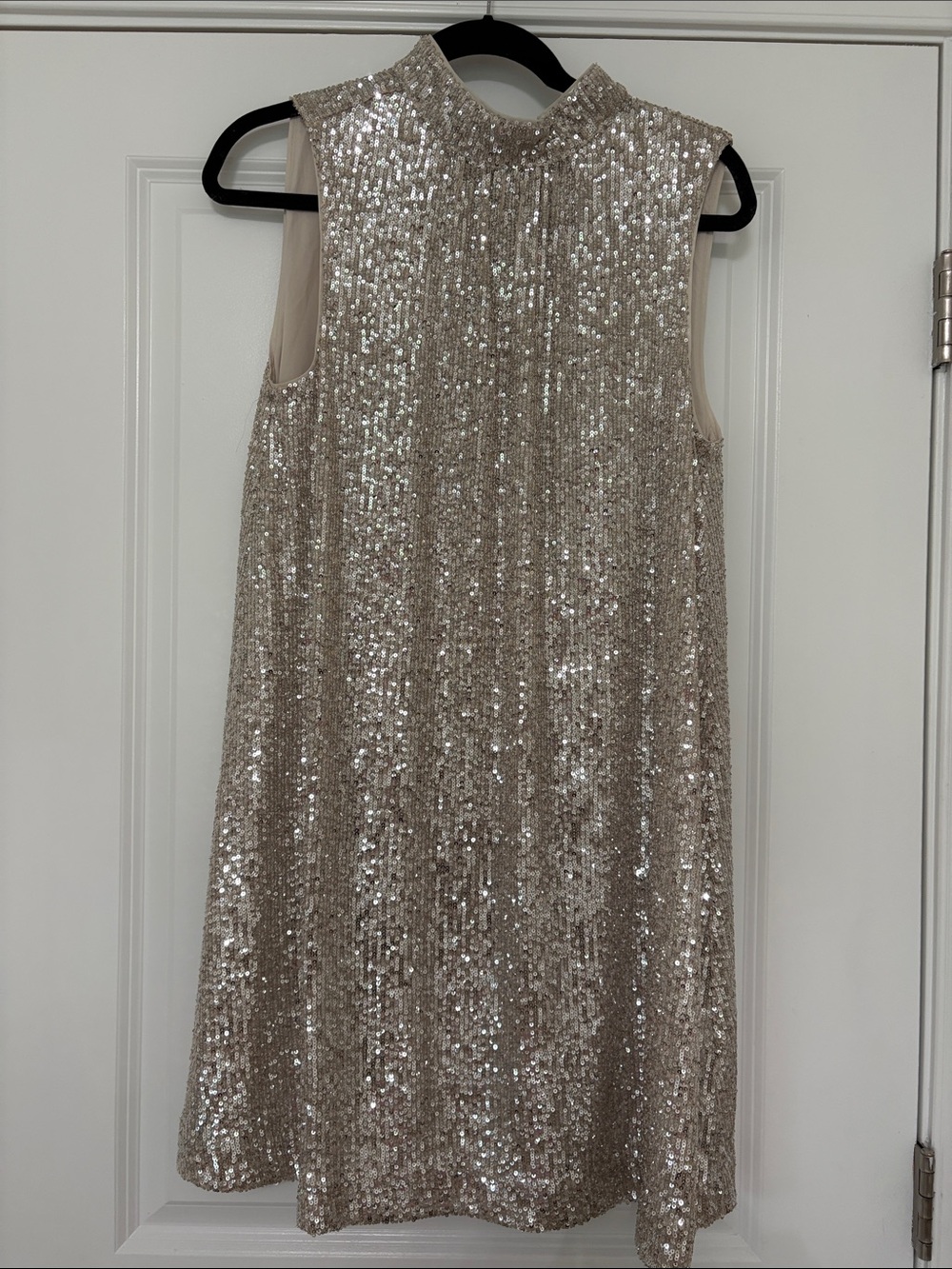 NWT Vineyard Vines Champagne Sequin Sleeveless Midi Dress